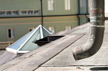 Image showing  Roof gutter