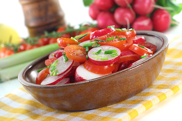 Image showing radish and tomato salad
