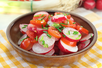 Image showing radish and tomato salad