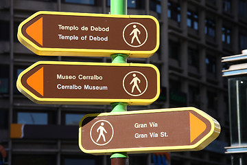 Image showing Madrid sign