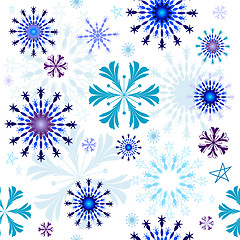 Image showing Seamless white christmas pattern