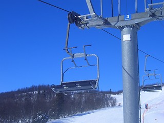 Image showing Ski lift