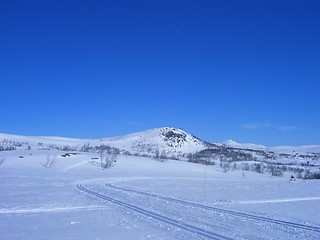 Image showing Ski tracks