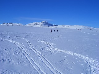 Image showing Cross-country skiing in Valdres