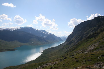 Image showing Gjende and Besseggen