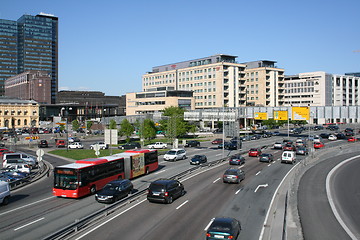 Image showing Traffic in central Oslo