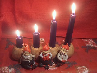 Image showing Christmas candles