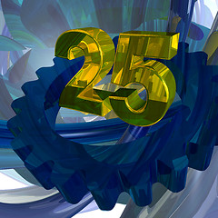 Image showing twenty five