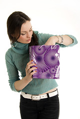 Image showing Young girl with shopping bag