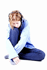 Image showing depressed girl  