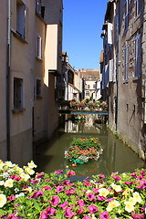 Image showing flowered bridge