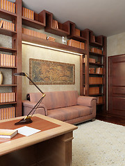 Image showing private office in ancient Greek style