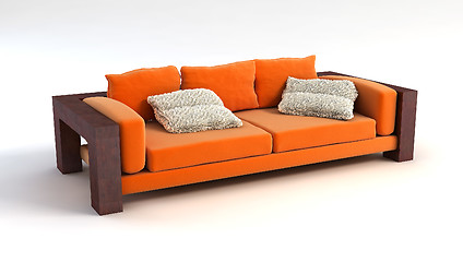 Image showing sofa 3D rendering