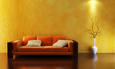 Image showing sofa 3D rendering