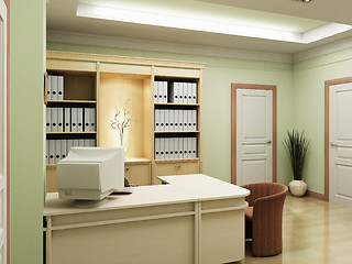 Image showing 3d office rendering