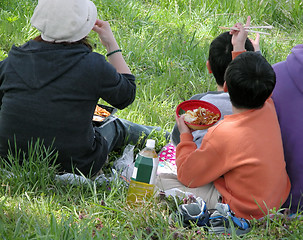 Image showing Family picnic