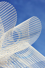 Image showing Detail of glass-fiber mesh – reinforcing material for insulation