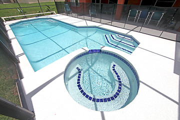 Image showing Pool, Spa and Lanai