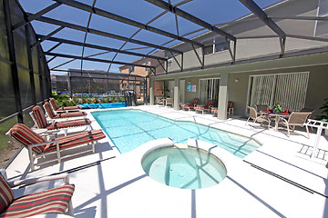 Image showing Pool, Spa and Lanai