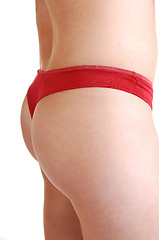 Image showing Girl in red panties.