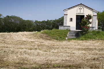 Image showing Church in a Filed