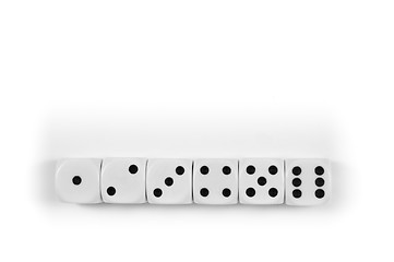 Image showing Black and white dice