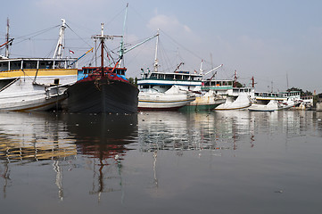 Image showing Boats harbor
