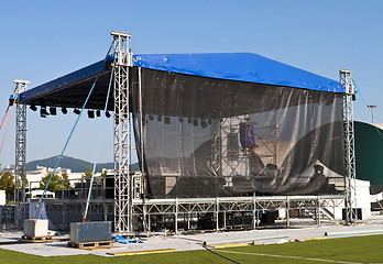 Image showing  Concert backstage