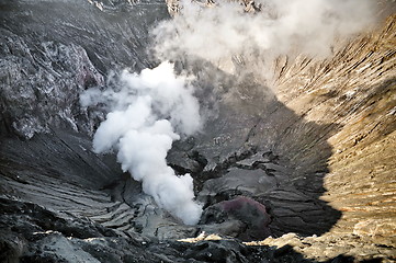 Image showing Smoking creater volcano