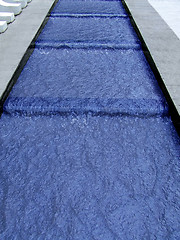 Image showing Blue cascade water