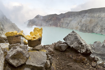 Image showing Sulfur from Ijen Crater