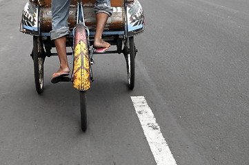 Image showing Indonesian becak