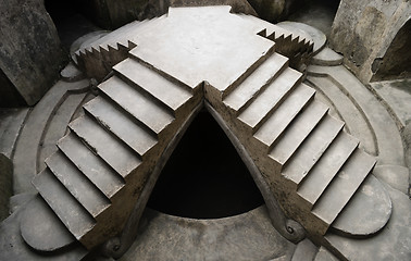 Image showing Ancient royal stairs in Taman Sari