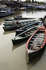 Image showing Boats in Jakarta slum