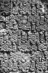 Image showing Hindu wall detail