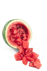 Image showing Crashed watermelon