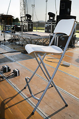 Image showing  Chair on stage