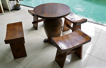 Image showing Wooden furniture
