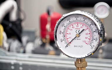 Image showing Industrial hydraulic barometer