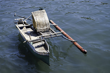 Image showing Rusty old fishing boat