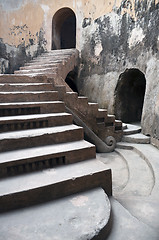 Image showing Ancient royal stairs detail