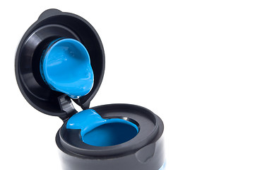 Image showing Blue color little paint