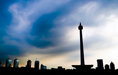 Image showing Jakarta National Monument skyline