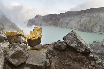 Image showing Sulfur from Ijen Crater