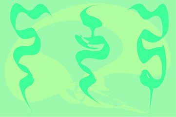 Image showing Calligraphy green