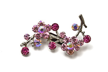 Image showing Pink brooch 