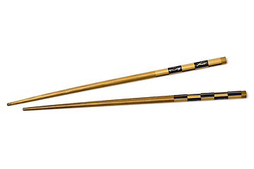 Image showing Wood chopsticks