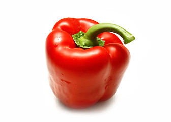 Image showing red sweet pepper on a white background