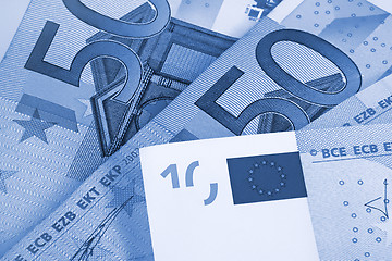 Image showing abstract euro money background