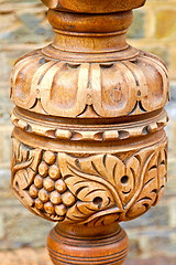 Image showing Wooden ornament